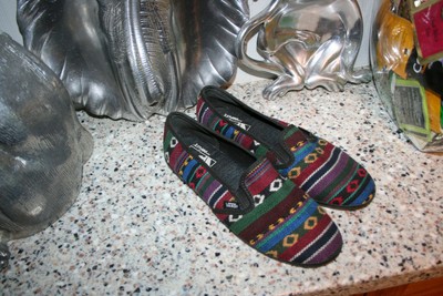 vans colorful slip on