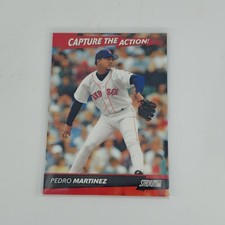 2001 Stadium Club Capture the Action Red Sox Baseball Card #CA8 Pedro Martinez