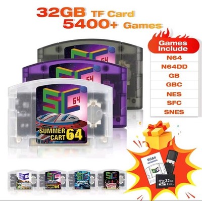 SummerCart 64 N64 Super Summer Cart Game Cartridge ED64 Everdrive ...