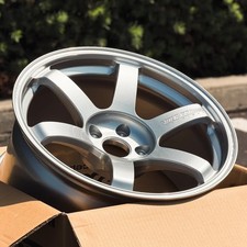 Volk Racing Te37 Saga S Plus Diamond Silver Wheels 18x9.5 22 5x114.3 Volk Racing Te37 Saga S Plus Diamond Silver Wheels 18x9.5 22 5x114.3
