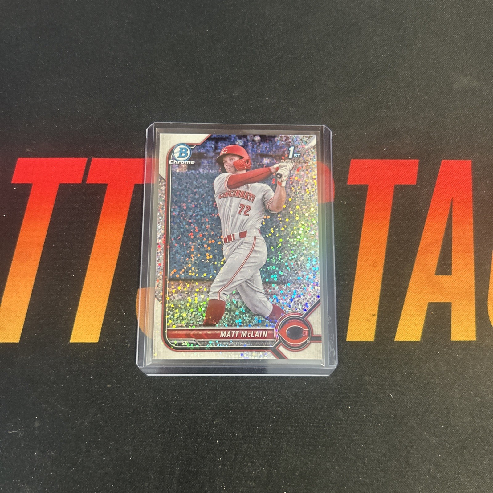 MATT MCLAIN 2022 Bowman Chrome #BCP-245 1st Speckle Refractor 197/299 (RC) Reds