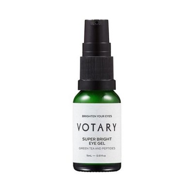 Votary Eye Gel Super Bright 15ml | Grüner Tee & Peptide | Feuchtigkeitsspendende Augenbehandlung