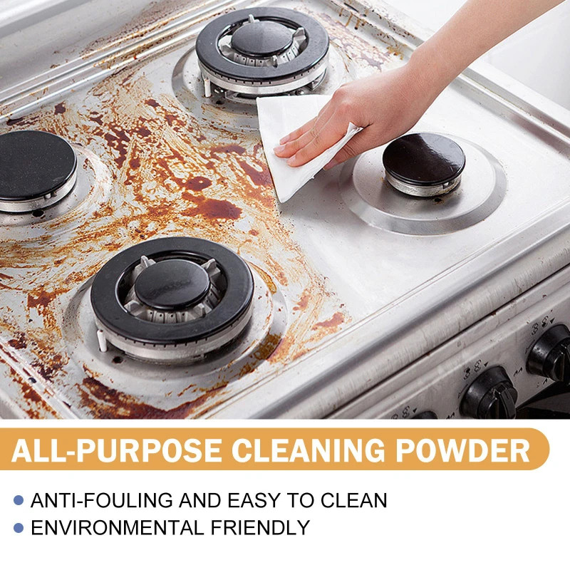 250g Multi-function Powerful Cleaning Powder of Kitchen Heavy Oil Stains 