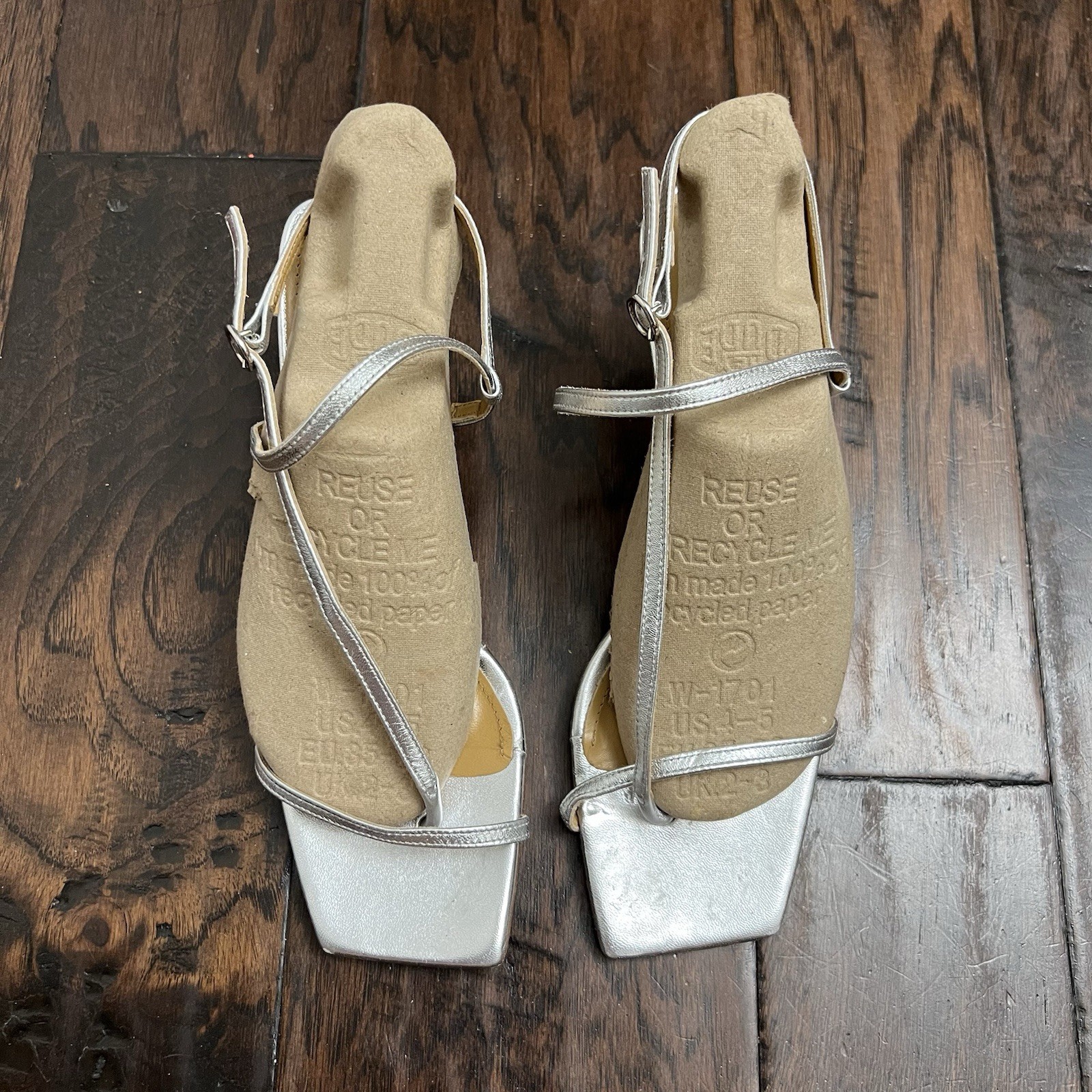 APL Sandali donna con cinturino argento Aeyde