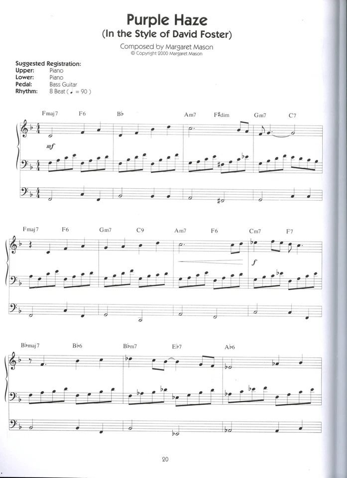 MARGARET MASON “Compositions” Vol.7 In Famous Styles: Music Book for Organ [NEW] - Image 4 of 4