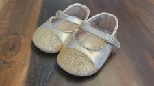 Children  s Place Girls Shoes Ballet Flat Baby Gold Glimmer Size 3-6 months