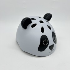 HUDORA Unisex Jugend Kinderhelm Pandy, Gr. 48-52 Helm, weiß-schwarz, 48-52 cm