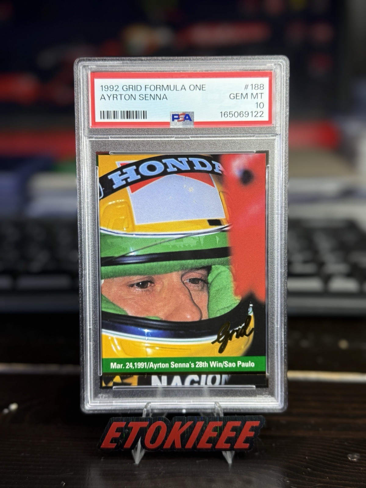 Ayrton Senna 1992 Grid Formula One F1 #188 Home GP Win Sao Paulo - PSA 10