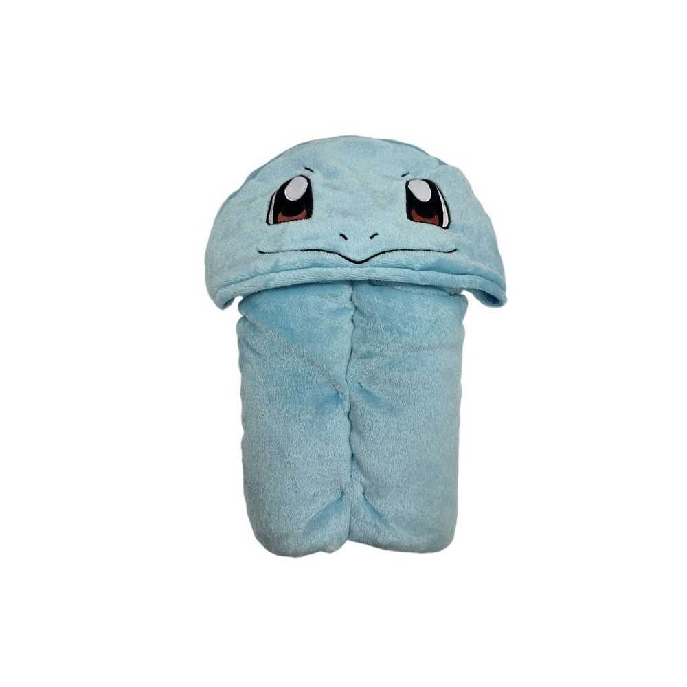 Plaid polaire a capuche Squirtle Pokemon bleu pour enfant taille 120x150cm
