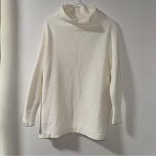 Free People Slouchy Ottoman Ribbed Tunic Sweater XS Cream