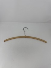 Vtg Contoured Wooden Hanger Deep Curve Suit Display Vintage Clothing Hanger