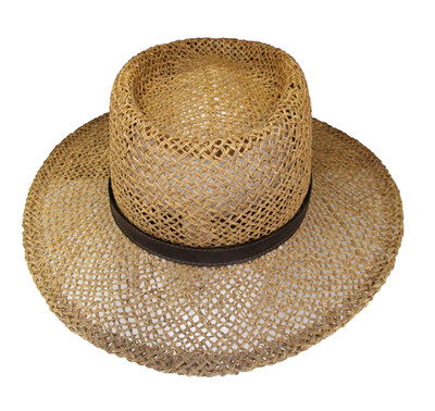 Stutzman's Headwear Amish-Made Straw Cool Sun Hat Plain Quality Golf~SZ MED