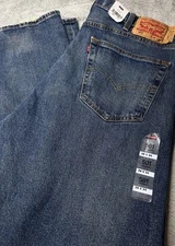 NWT Men's 38x34 Levi's 501 Button Fly Medium Wash Jeans, MSRP: $79.50 Western
