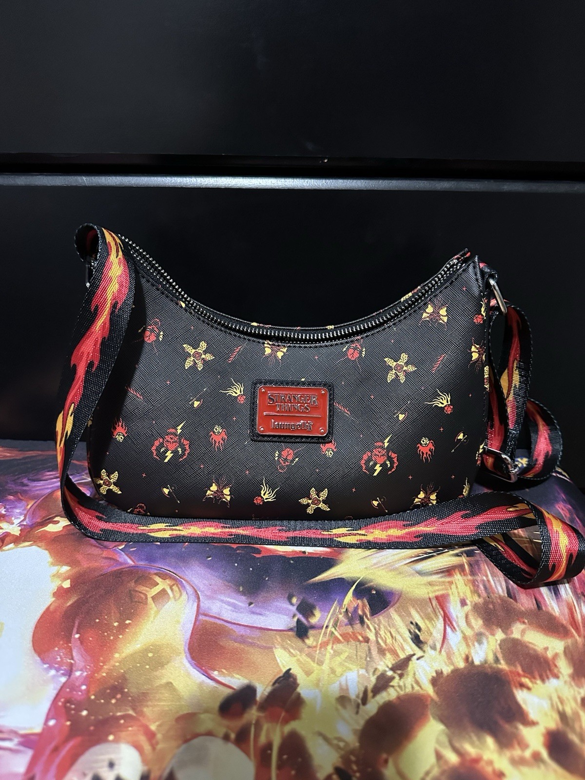 Loungefly Stranger Things Hellfire Crossbody Bag … - image 3