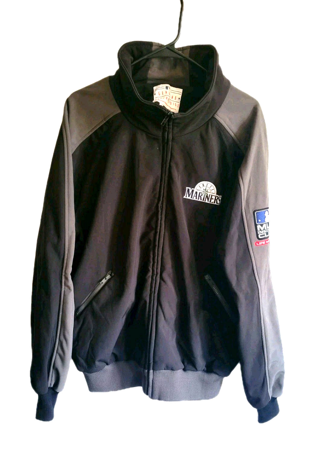 Seattle Mariners Bomber Jacket Microfiber Mens La… - image 1