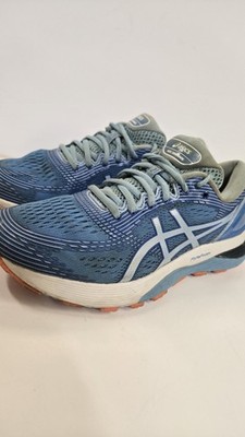Asics Womens Gel Nimbus 21 1012A156 Blue Running Shoes Sneakers Size 7.5