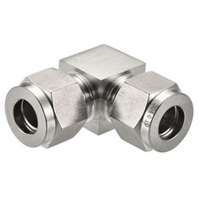 Compression Tube Fitting 10mm to 10mm OD Tube Union Elbow 90 Degree Connector