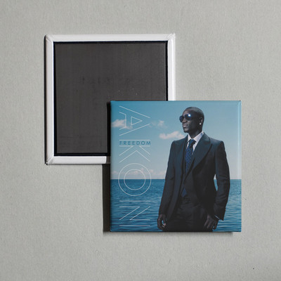 Akon - Freedom Album Cover Locker Fridge Magnet