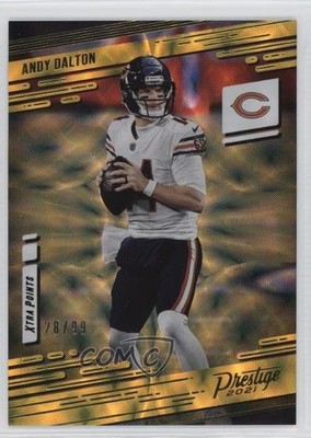 2021 Panini Prestige Xtra Points Premium Gold 28/99 Andy Dalton #6 2p7