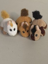 Vintage 1997 Pound Ponies Pony Mini Plush Pony Baby Horse Puppies Lot Of 3