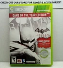 Batman: Arkham City Game of the Year Edition (Xbox 360, 2012) Complete Tested