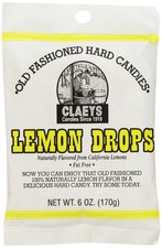 Claey's Old Fashioned Hard Candy Lemon, 6 Ounce 6 Pack of 1 , No Color
