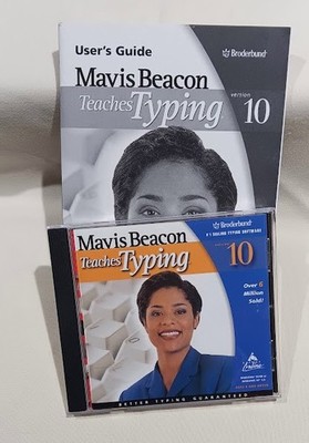 Mavis Beacon Teaches Typing CD Version 10 w/User Guide-windows95/98
