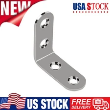 90 Degree Angle  L-Shaped Bracket Corner Brace Stainless Steel Wall-mounted