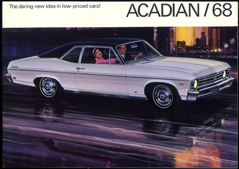 1968 Acadian CANADA sales brochure Beaumont Canso Invader [Chevelle clone]