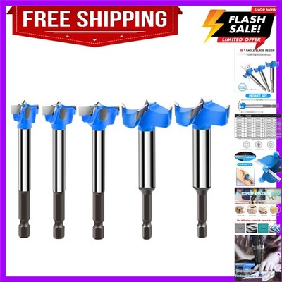 Forstner Drill Bits for Precise Woodworking Tungsten Carbide Forstner Bit Set...