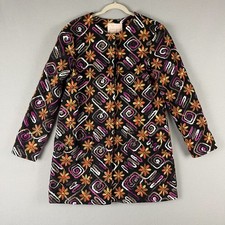 Anthropologie Hutch Floral Embroidered Coat Womens Small Retro Boho Artsy NWT