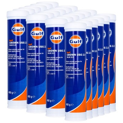 Gulf Crown USG 2.5 Mehrzweck Schmierfett 24 X 400g Mehrzweck Kartusche schmieren