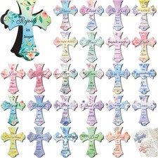 Magnetic Christian Bookmarks - 50 Pack Cross Design for All Ages and Teachers