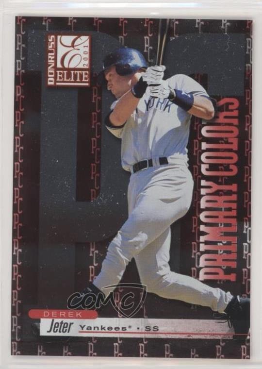 2001 Donruss Elite Primary Colors Red 53/975 Derek Jeter #PC-5 HOF 4r3