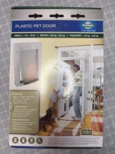 PETSAFE PLASTIC PET DOOR - WHITE SMALL 1-15 LBS - MODEL HPA11-10966