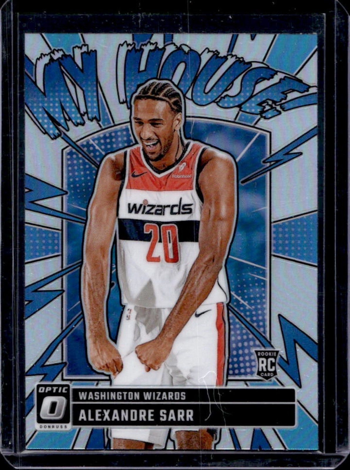 2024-25 Panini Donruss Optic Alexandre Sarr My House RC Holo Rookie #9 Wizards