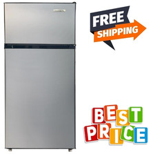 Frigidaire 2 Door Apartment Size Refrigerator with Freezer 7.5 cu ft Adjustable