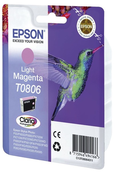 Epson C13T08064011 Original Epson Tintenpatrone Magenta Hell (C13T08064011,BT080-image