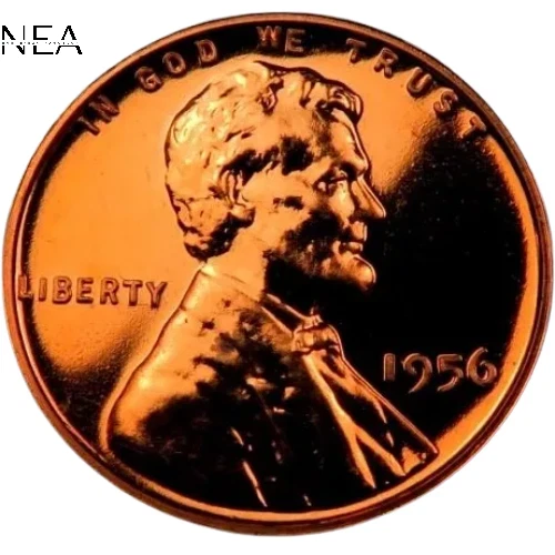 1956 Lincoln Wheat Penny Cent ~ Gem Proof (red)