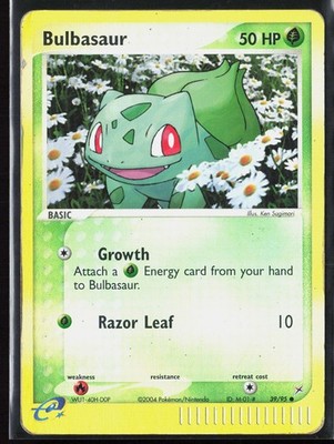 Bulbasaur 39/95 EX Team Magma Aqua 2004 Reverse Holo E-Reader Vintage Pokémon