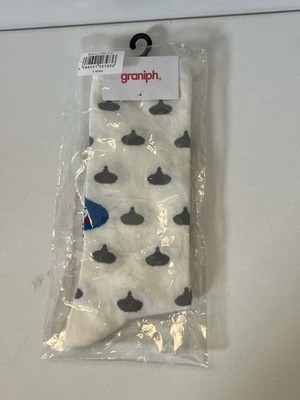 Dragon Quest x graniph DQ+g socks slime pattern 2 White - U.S seller 