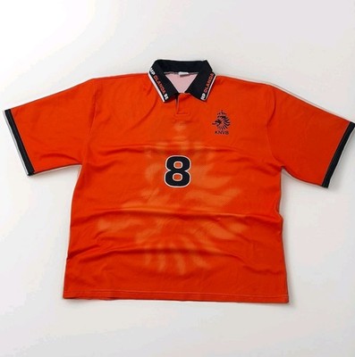 Vintage 1998 Holland Soccer Shirt XL – BERGKAMP #8 – Replica