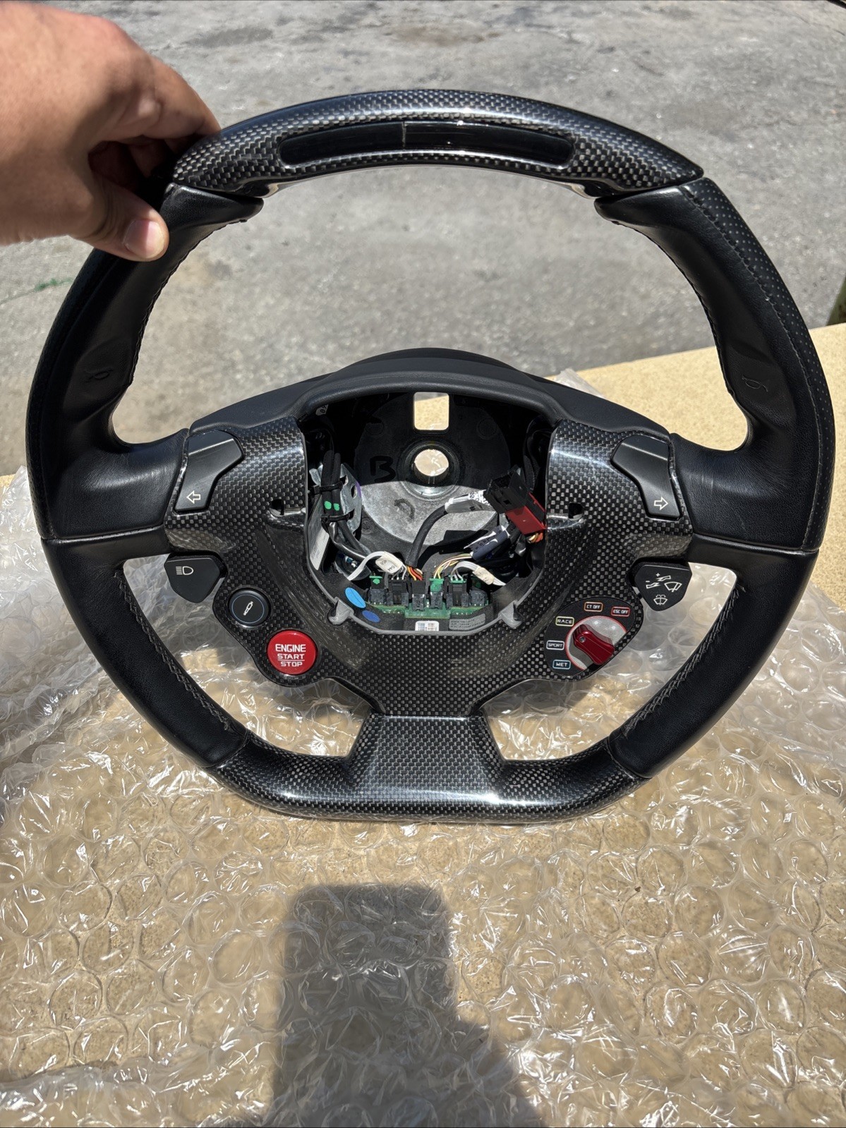 OEM Carbon Fiber Ferrari 488 Steering Wheel – Used