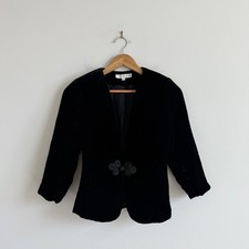Vintage Y2K Preston and York Black Velvet Blazer