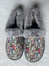BOBS Skechers Cozy Dogs Winter Slippers Faux Fur Memory Foam Slip On Shoes 7.5