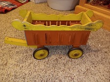 1930's 1940's steel toy circus pull cart ? Buddy L?