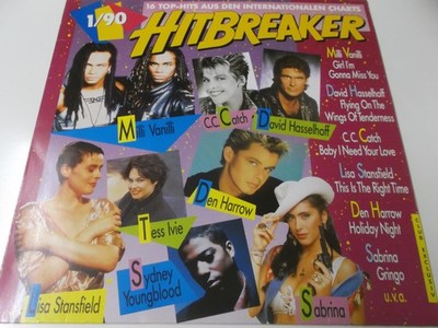 72061 - HITBRAKER 1/90 VINYL LP (FANCY, DEN HARROW, C.C. CATCH, B.B. KING)