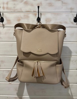 Hollis Mocha Large Diaper Bag Backpack Crossbody Multi Pockets