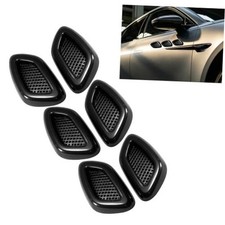 6PCS Car Hood Vent Trim, Car Air Flow Fender Side Vent Decor Sticker, Self