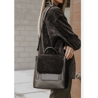 Anthropologie Black Leather Convertible Backpack Tote Anthropologie Backpack Bags & Handbags for Women for sale | eBay main image 4